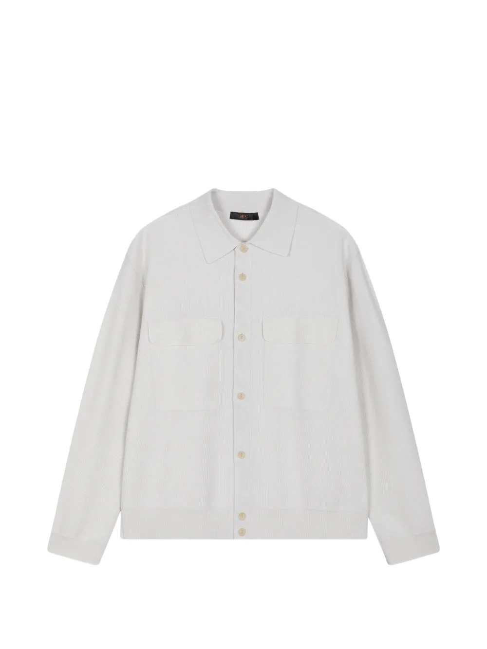 CROQUIS classic collar long-sleeve cardigan - Nude