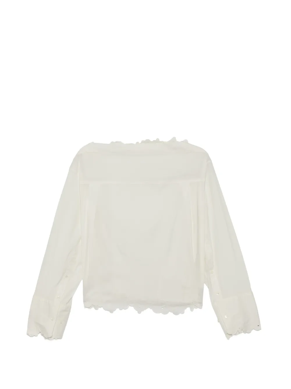  Jnby Floral-embroidered Blouse - White 