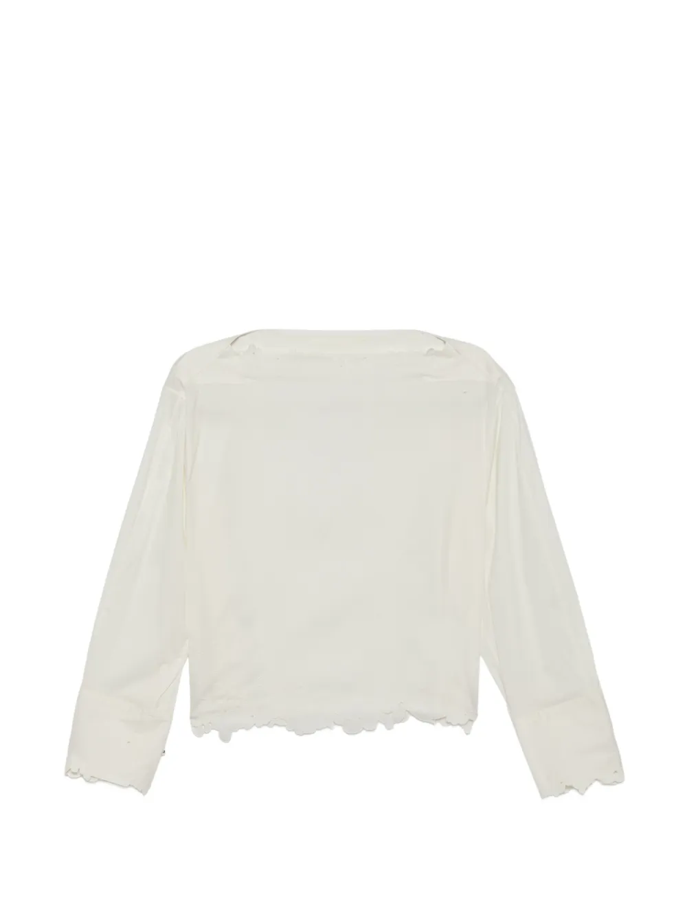 JNBY floral-embroidered blouse - White