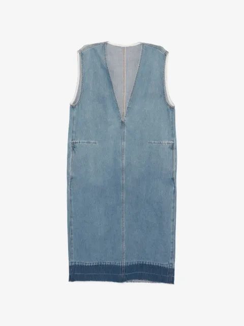 LESS vestido midi de mezclilla