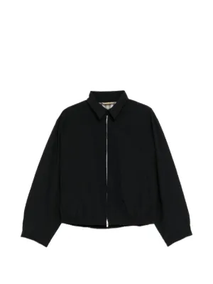 Ader Error contrast-stitch zip-up Jacket | Black | FARFETCH