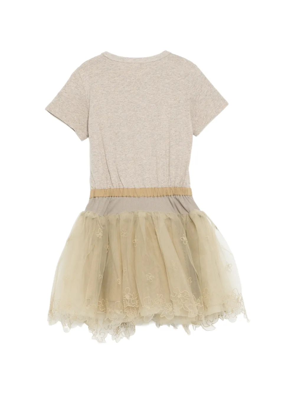 jnby by JNBY Jurk met geborduurde bloemen Beige
