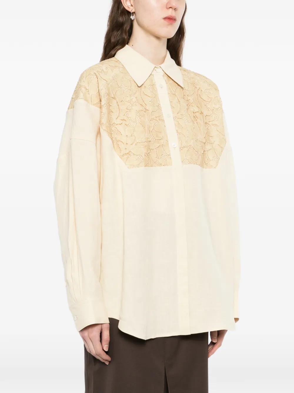  Less Patchwork Shirt - Neutrals 