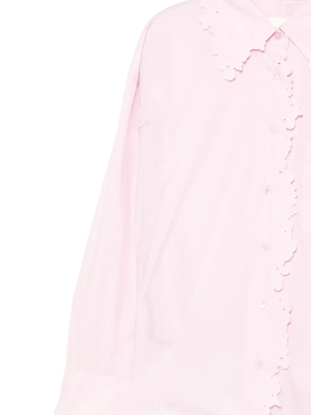  Jnby Floral A-line Shirt - Pink 