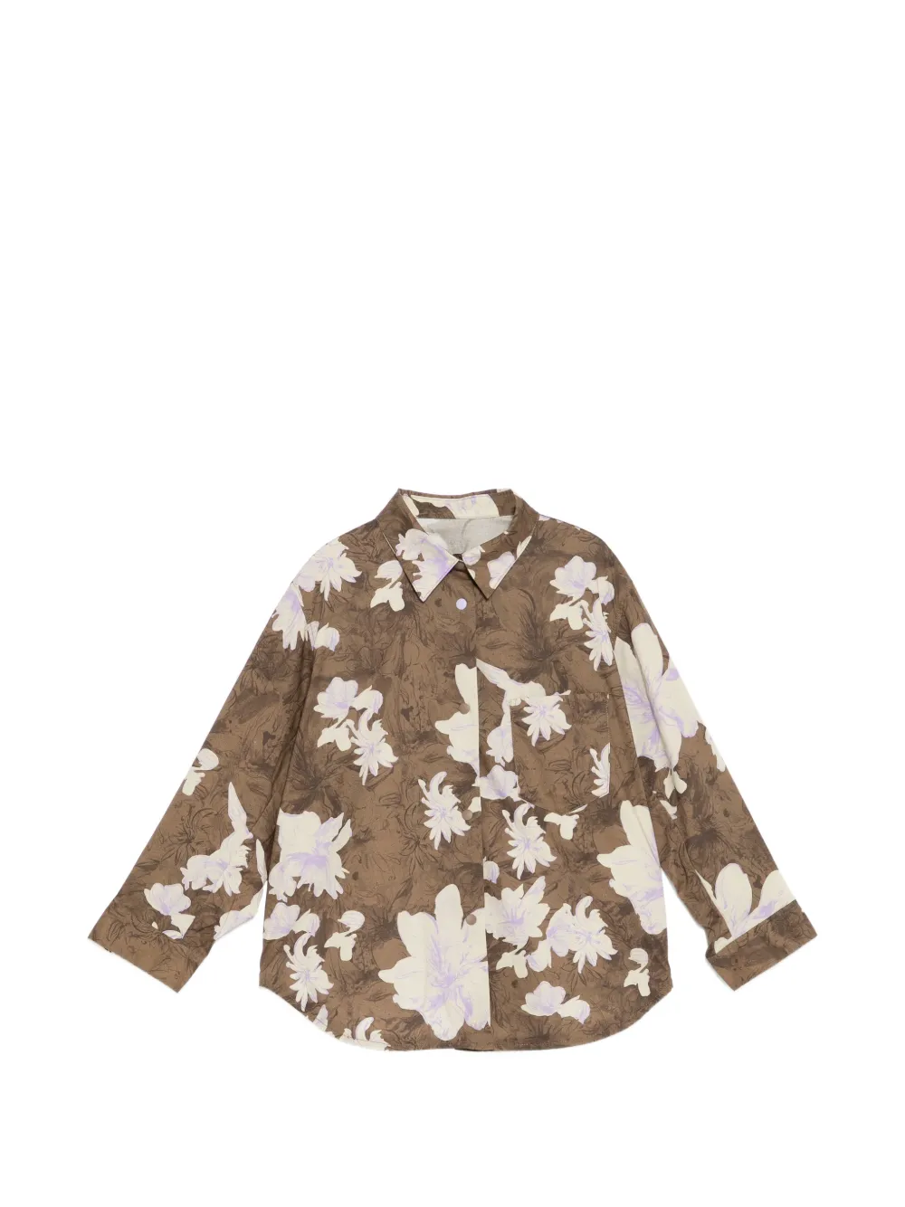 jnby by JNBY floral-print shirt - Marrone