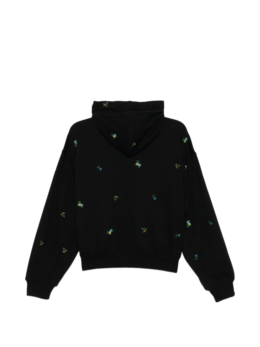 JNBY Hoodie met geborduurde bloemen Zwart