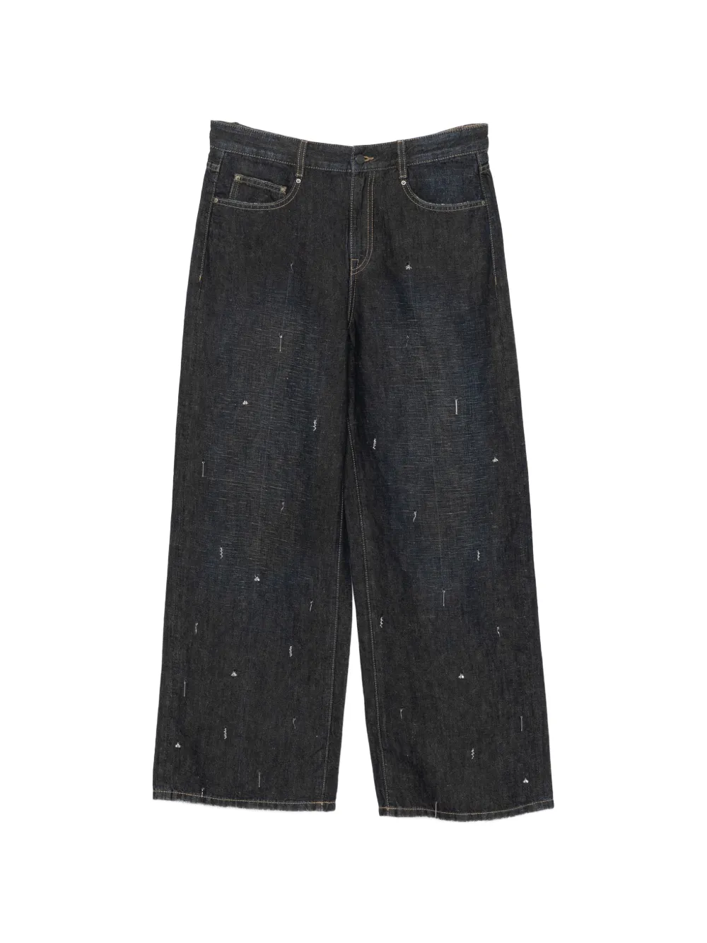 JNBY Jeans a gamba ampia con decorazione - Blu