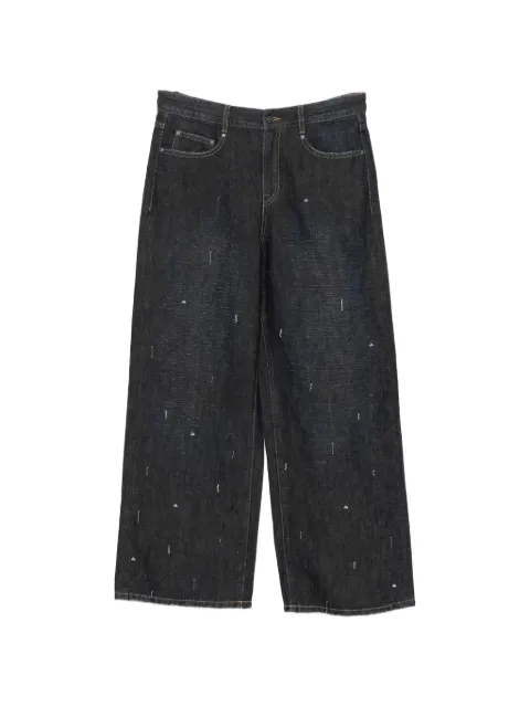 JNBY pin-embellished wide-leg jeans