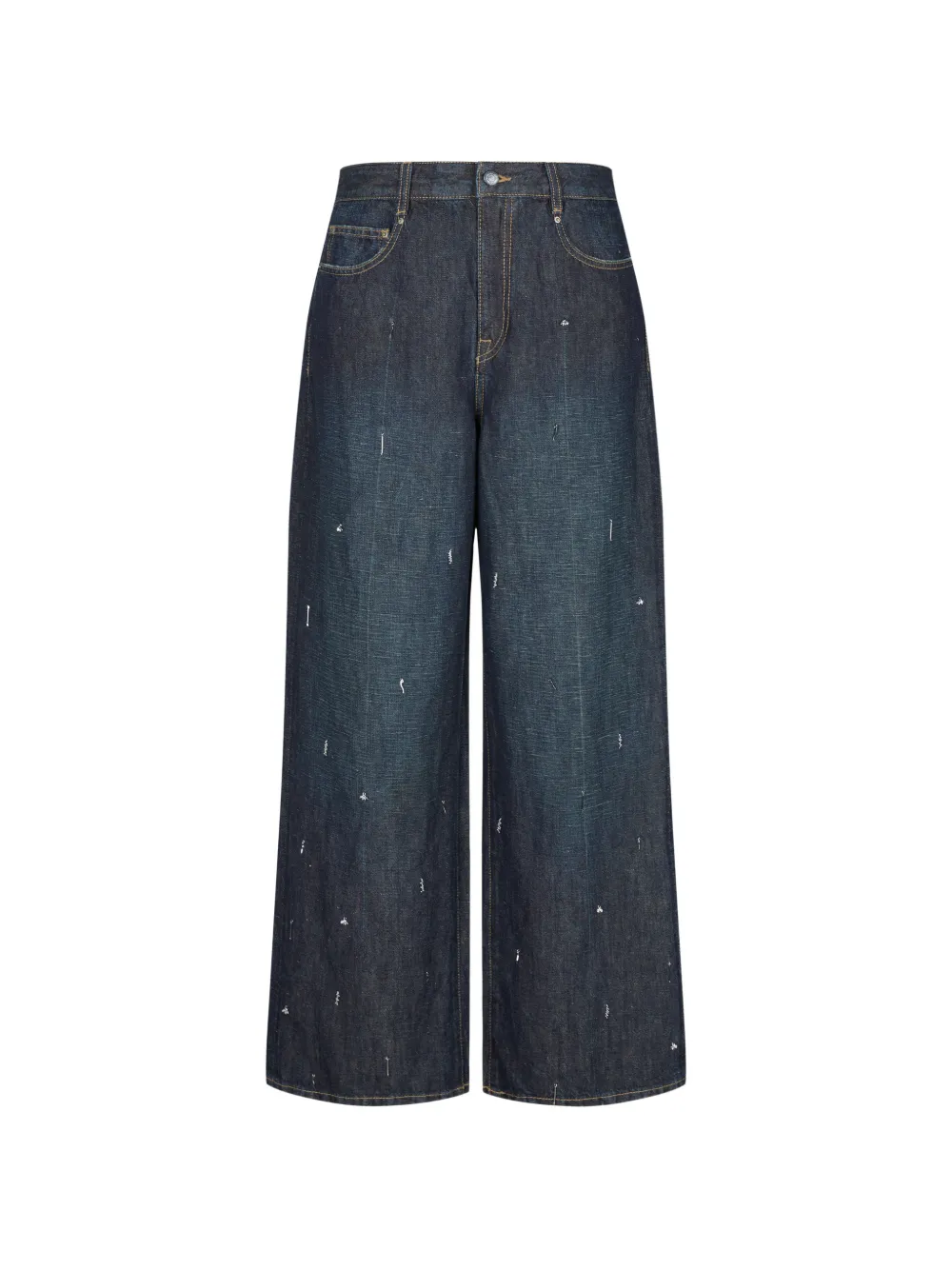 JNBY Jeans a gamba ampia con decorazione - Blu