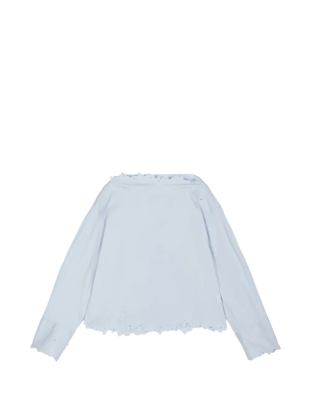 JNBY floral-embroidered blouse - Blu