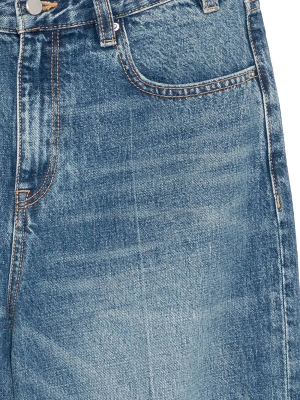 Whiskering-Effect Jeans