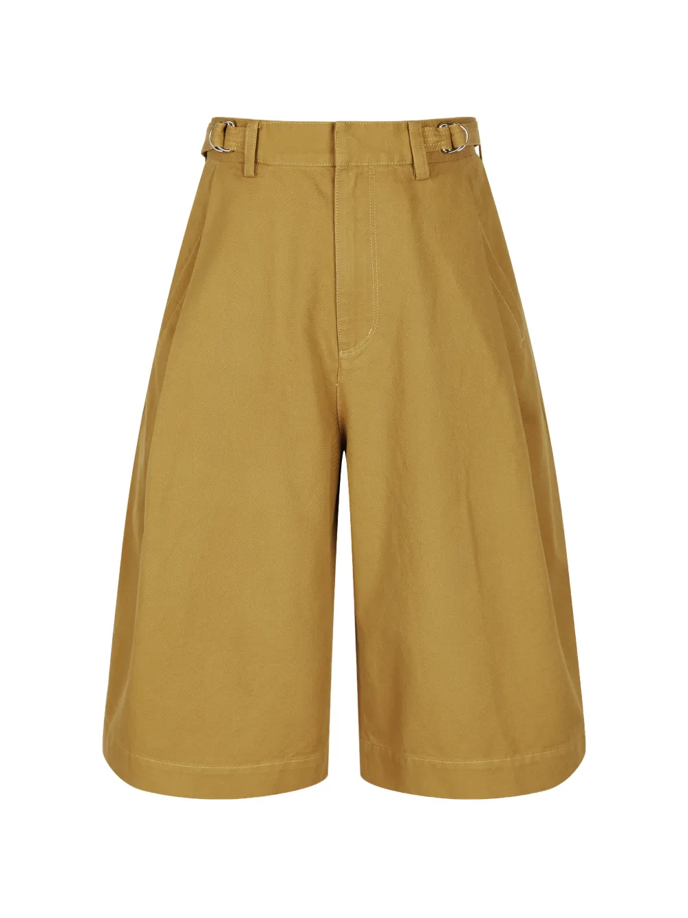 LESS Shorts met ceintuur Bruin