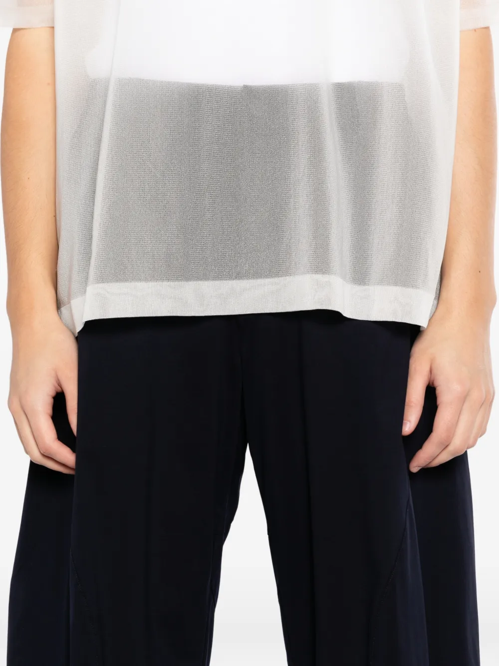 CROQUIS Broek met toelopende pijpen Blauw
