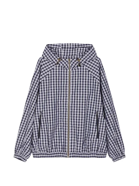 CROQUIS plaid hooded jacket