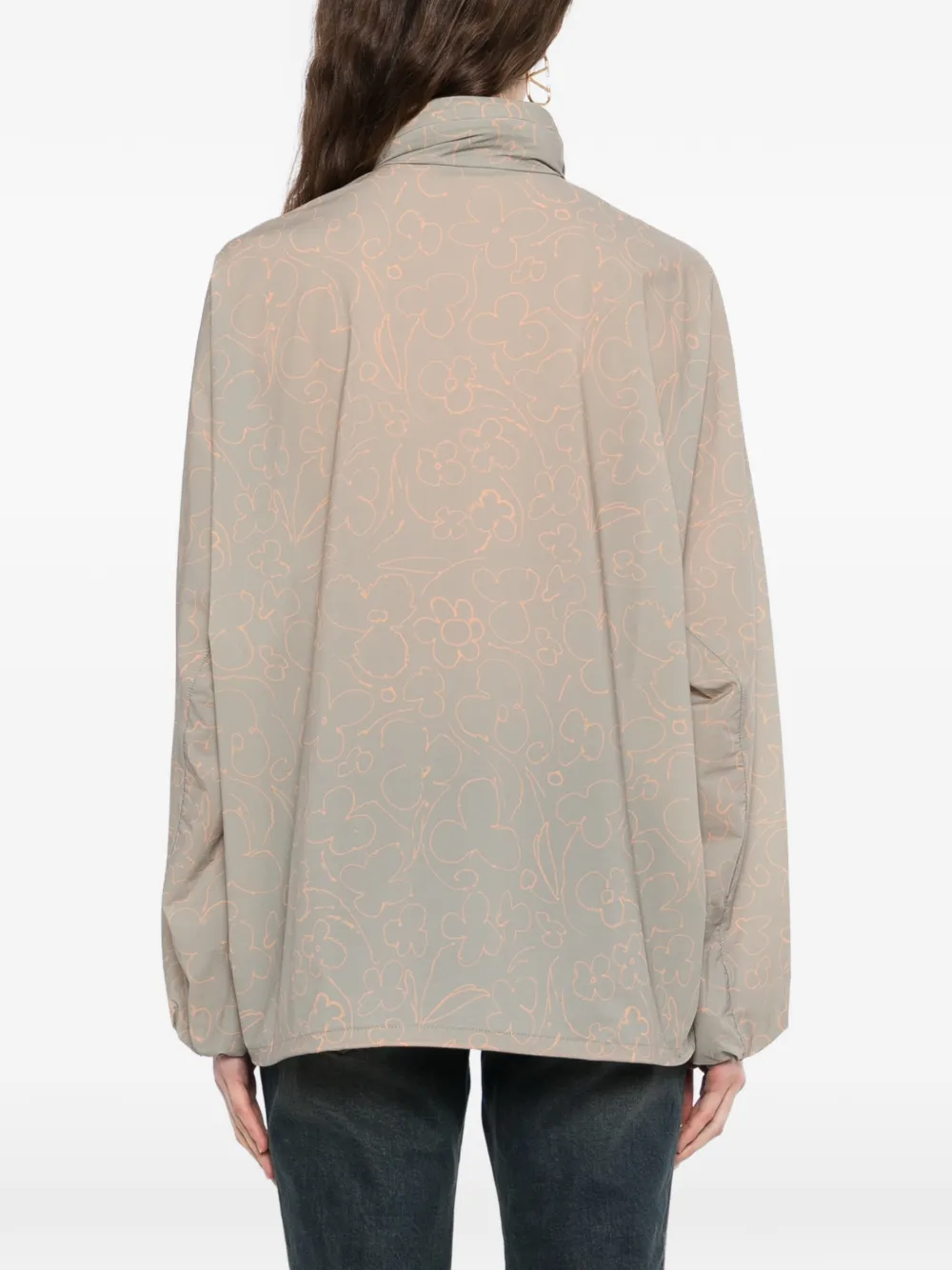 JNBY Oversized jack met bloemenprint Beige