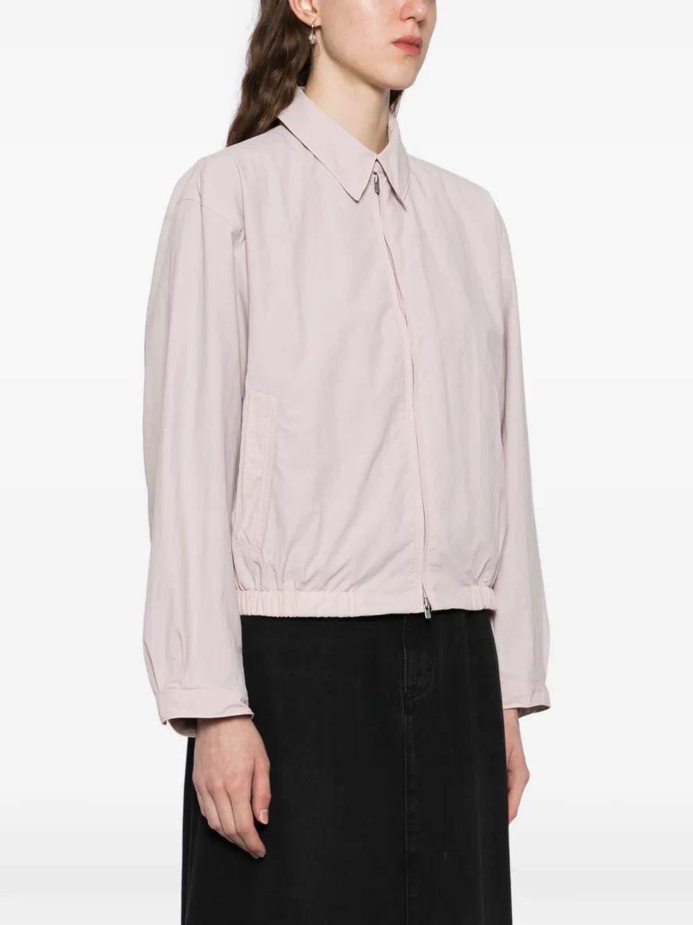  Jnby Two-way Zipper Long-sleeve Jacket - Pink 