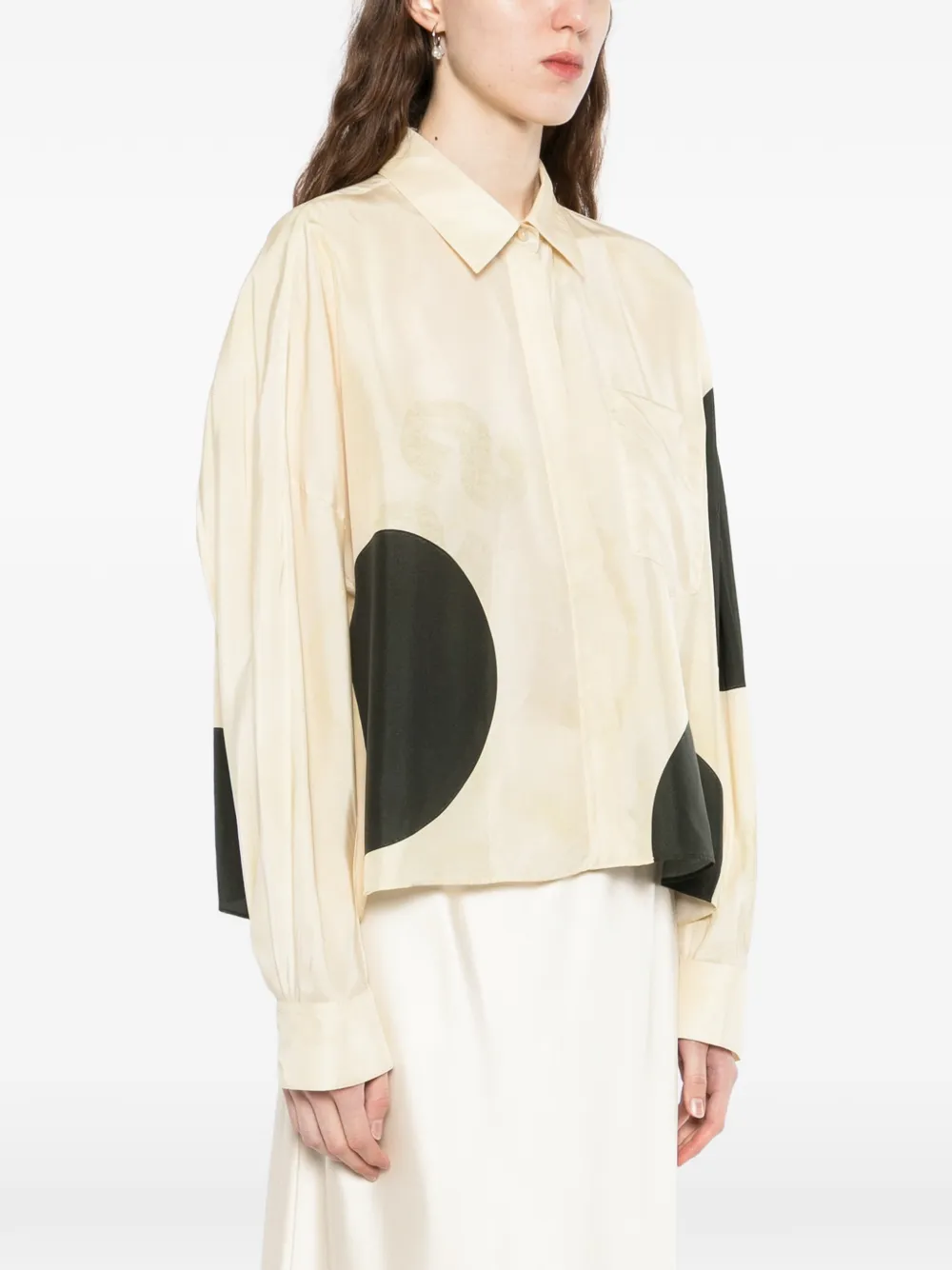  Less Polka-dot Shirt - Neutrals 