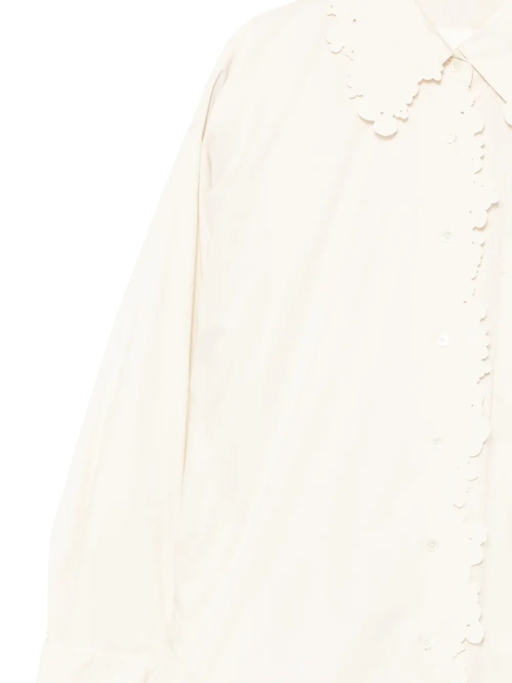 JNBY A-lijn blouse met bloemenprint Beige