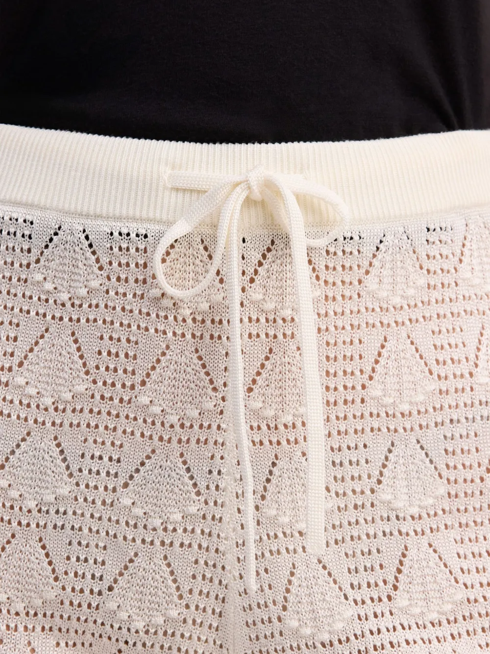 LouLou de Saison Shorts met trekkoord Beige