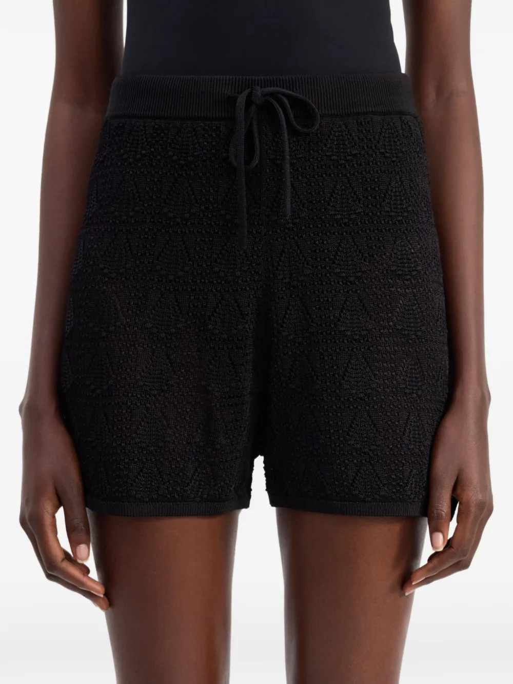 LouLou de Saison Shorts met trekkoord Zwart