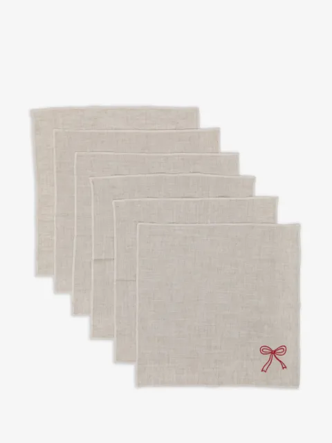 Bambah lot de six serviettes de table Jollie