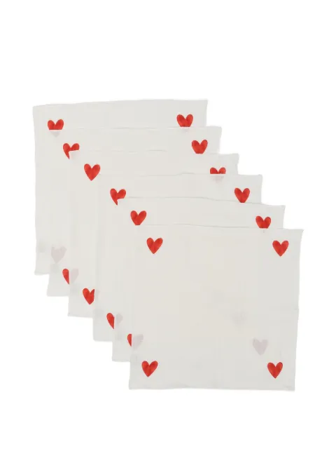 Bambah Heart napkins (set of six)