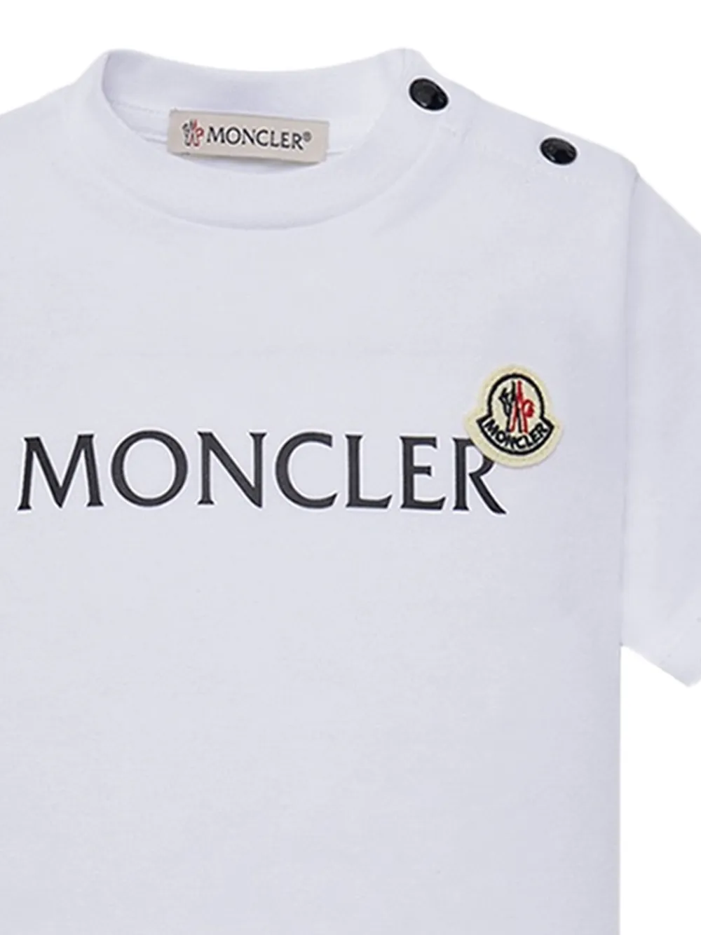 Moncler Enfant Shortsset met logodetail Wit