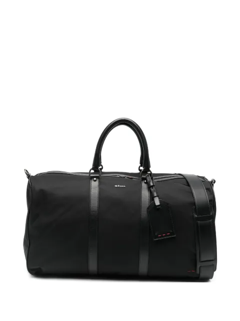 Kiton logo-detail holdall