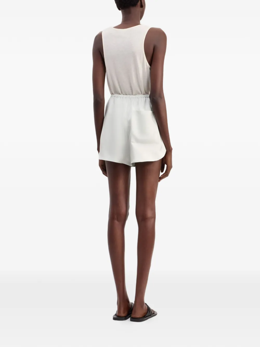 LouLou de Saison Shorts met elastische taille Wit