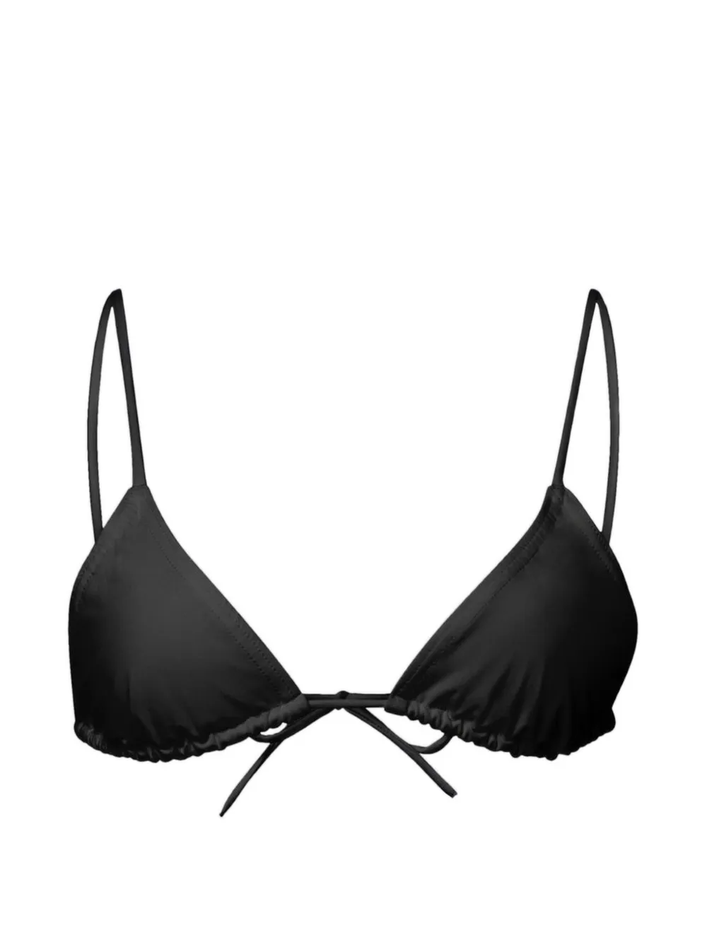 LouLou de Saison Top bikini triangolare - Nero