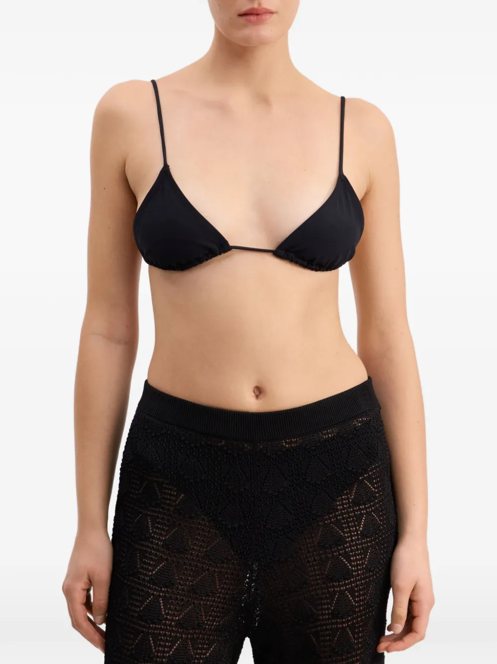 LouLou de Saison Triangel bikinitop Zwart