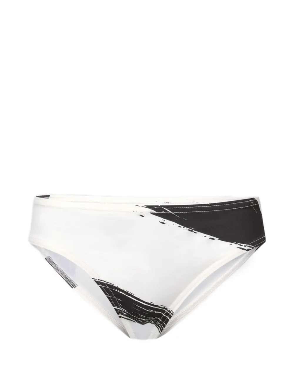 LouLou de Saison Bikinihöschen mit Print - Weiß