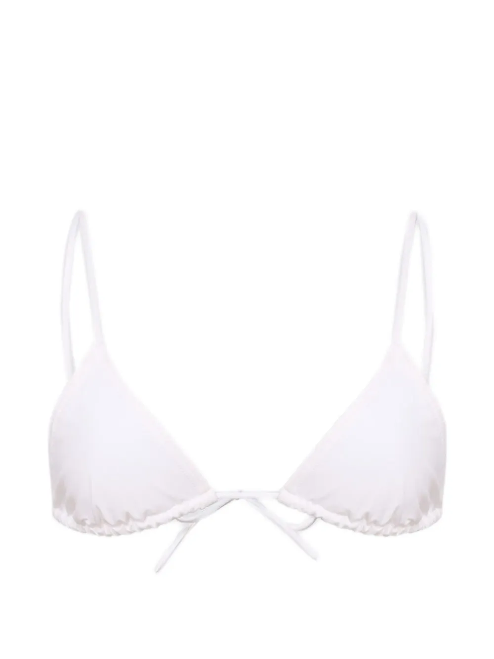 LouLou de Saison Top bikini a triangolo - Bianco
