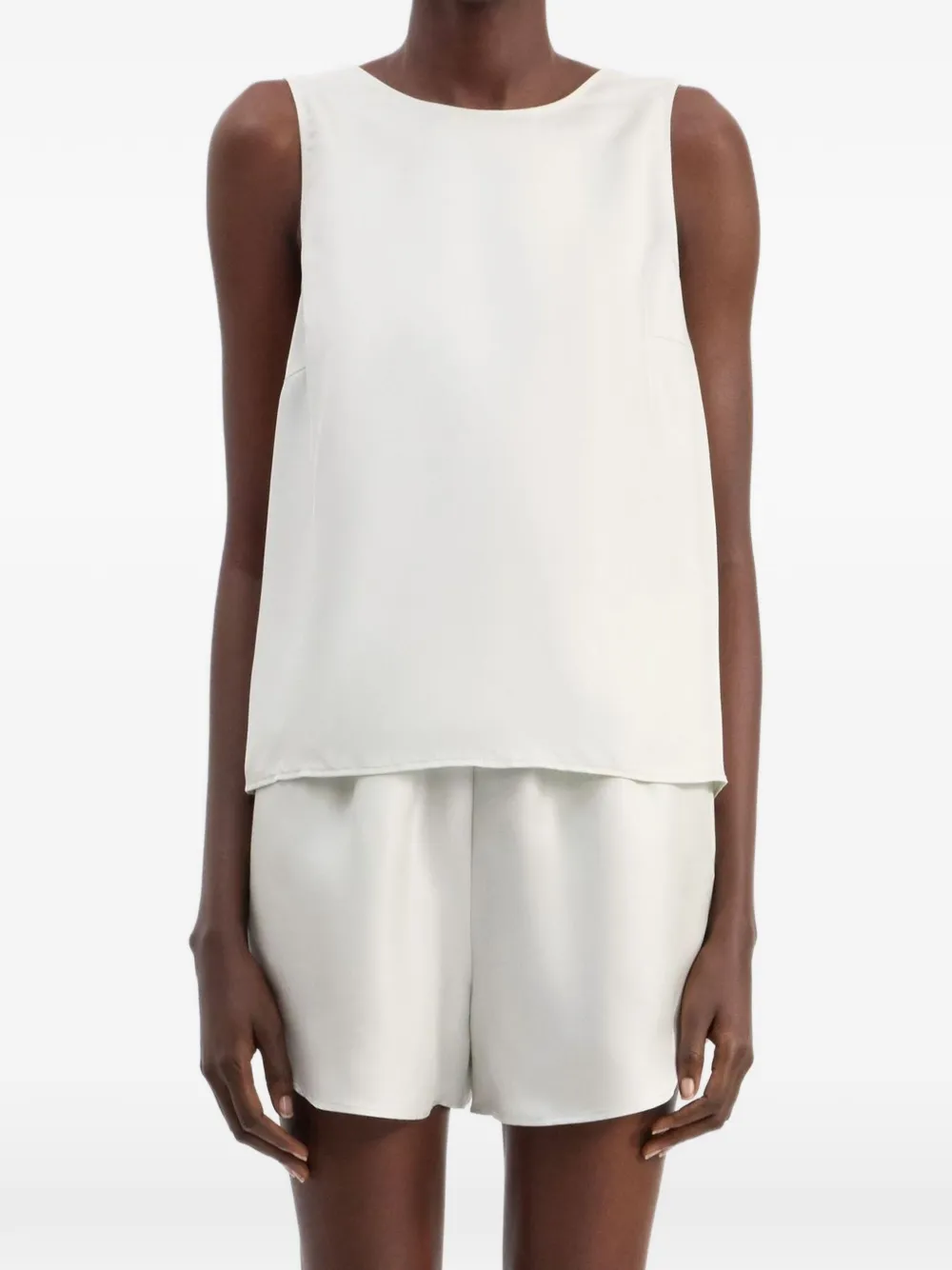 LouLou de Saison Mouwloze top Beige