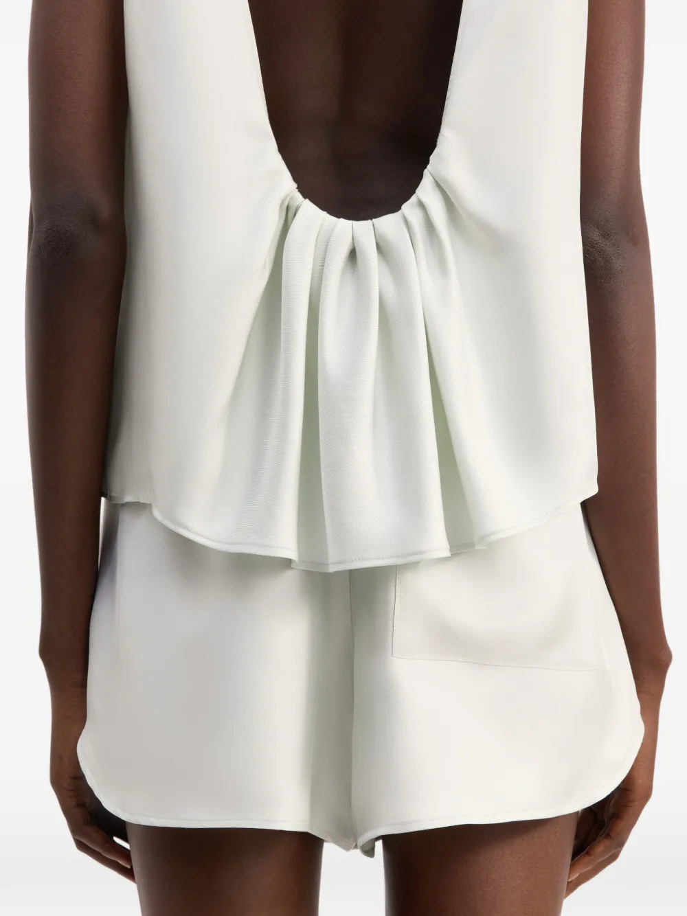 LouLou de Saison Mouwloze top Beige