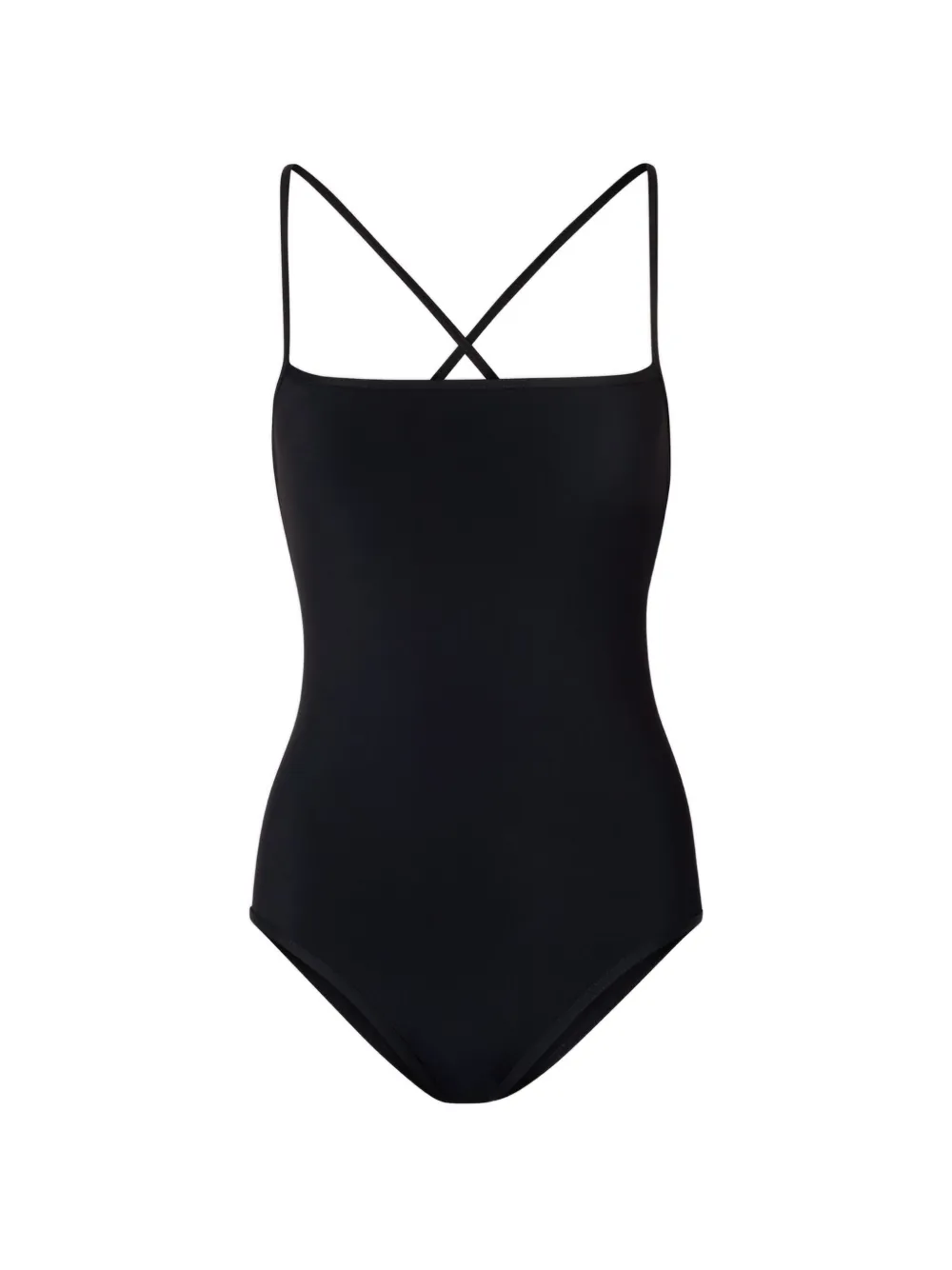 LouLou de Saison Badeanzug mit überkreuzten Trägern - Schwarz