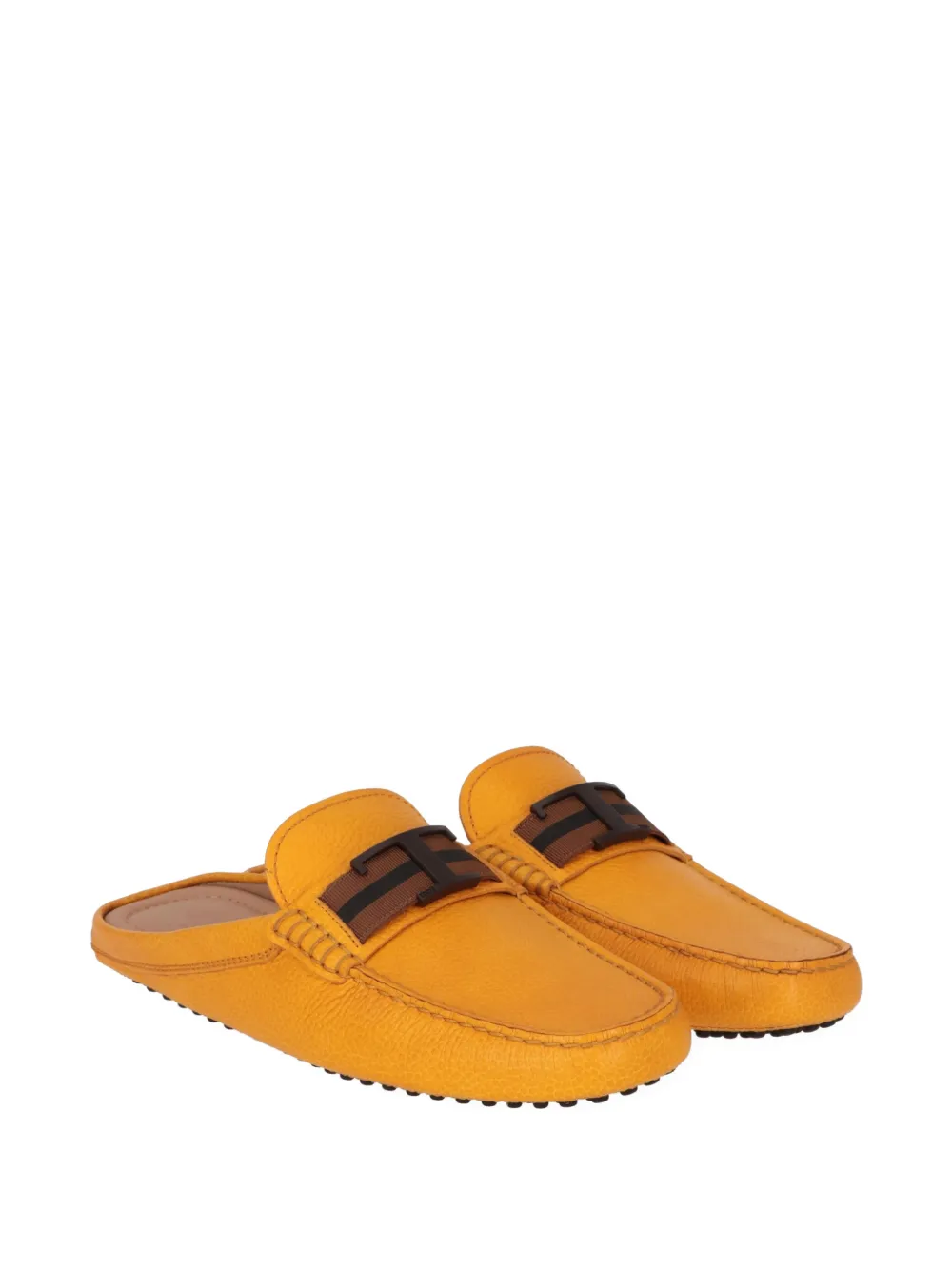 Tod's T-logo Gommino mules Geel