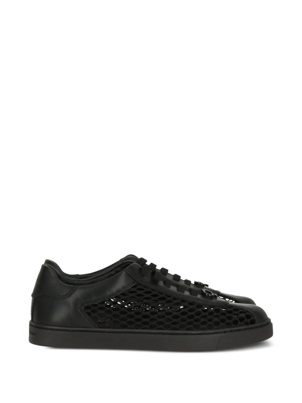 Gianvito Rossi mesh-detail sneakers Zwart