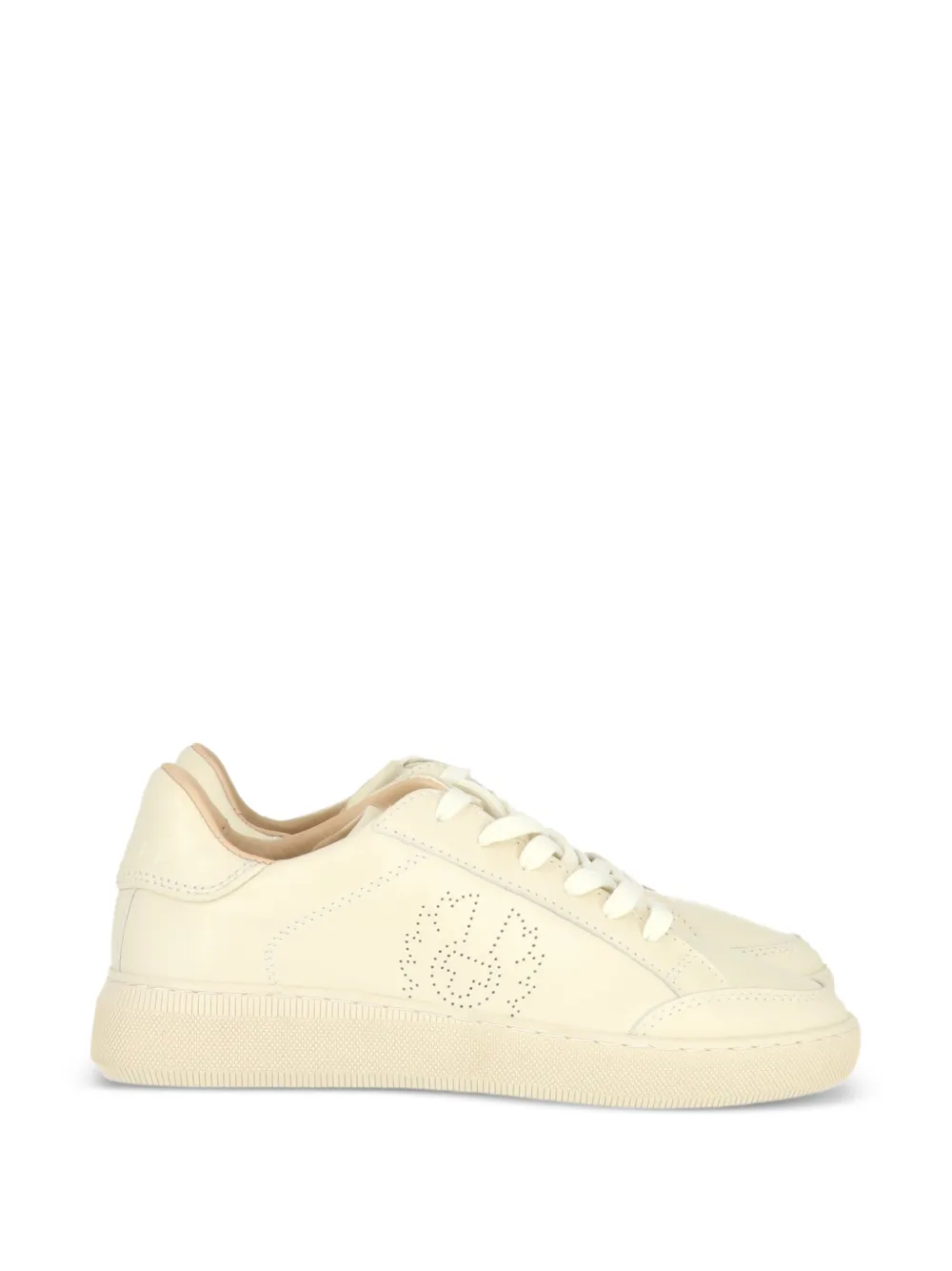 Belstaff perforated-logo sneakers - Bianco