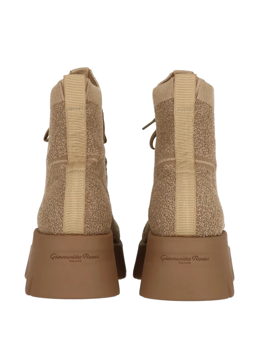 Gianvito Rossi Lambert lace-up platform boots Bruin