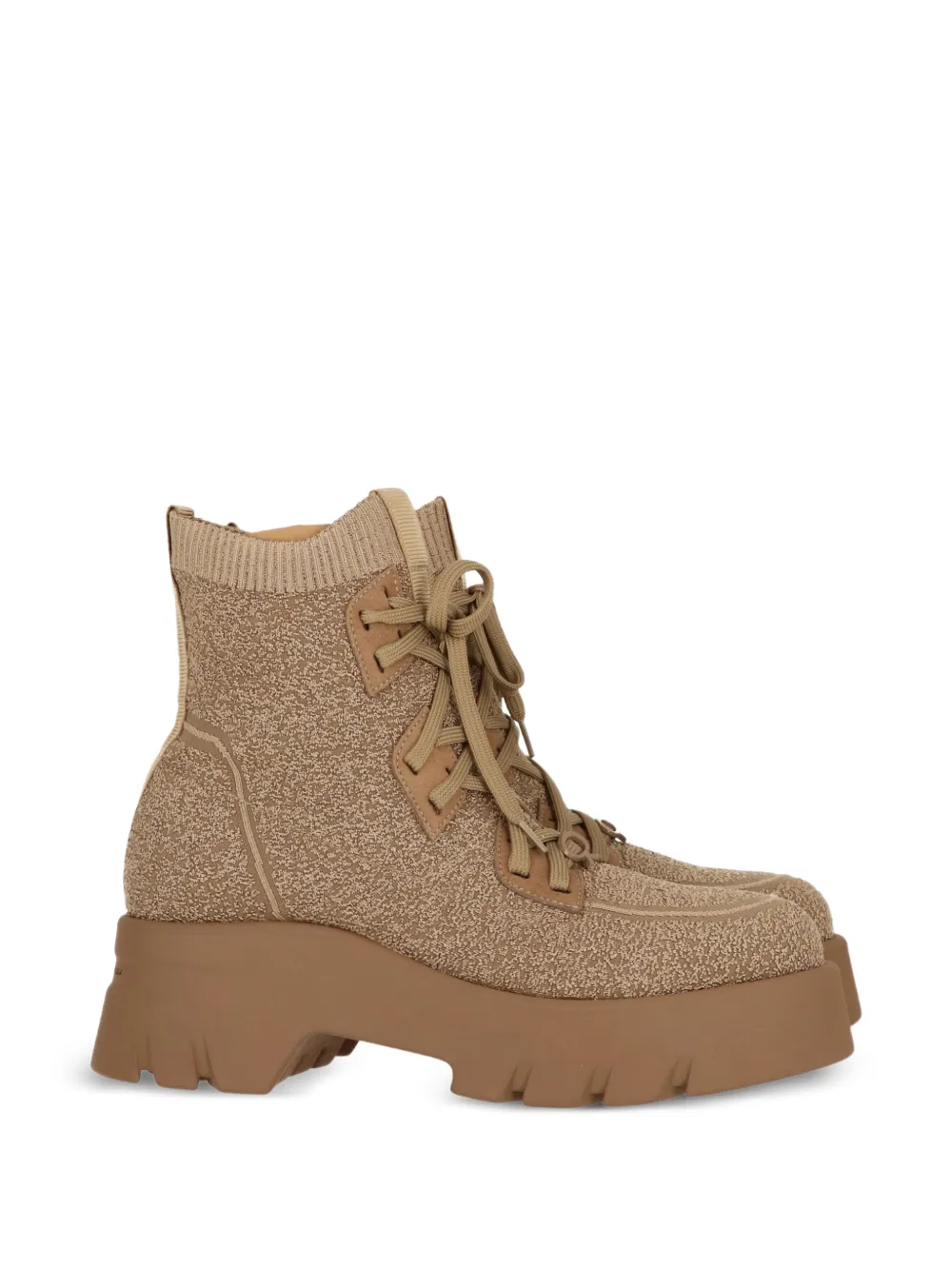 Gianvito Rossi Lambert lace-up platform boots Bruin