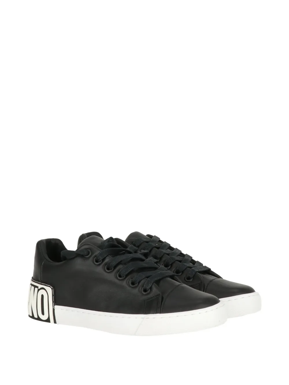 Moschino Sneakers met logodetail Zwart