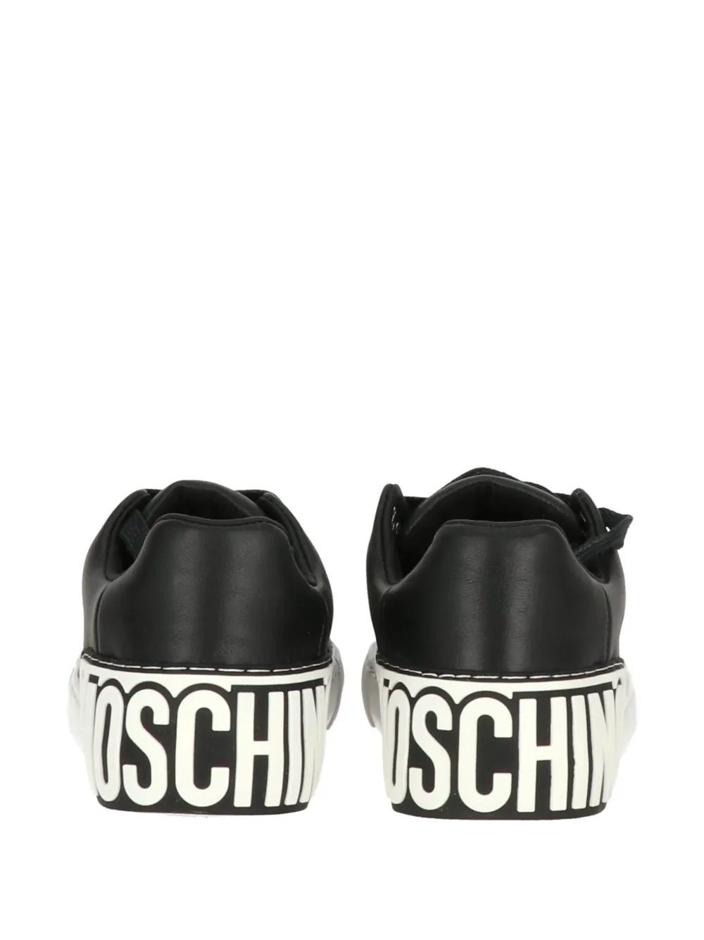 Moschino Sneakers met logodetail Zwart