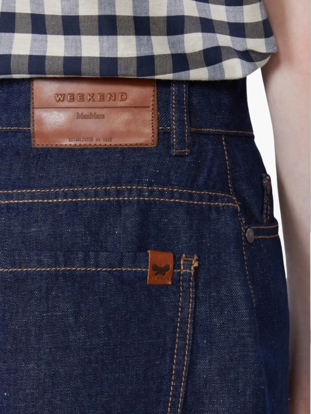 Button Denim Shorts