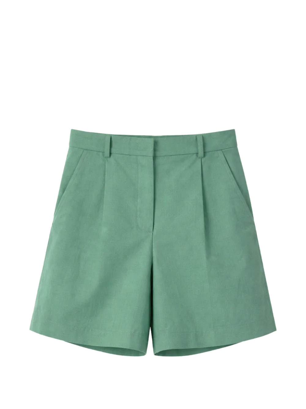 Weekend Max Mara pleated tailored shorts - Verde