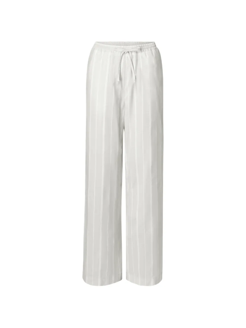 LouLou de Saison Gestreifte Macao Hose mit Kordelzug - Nude