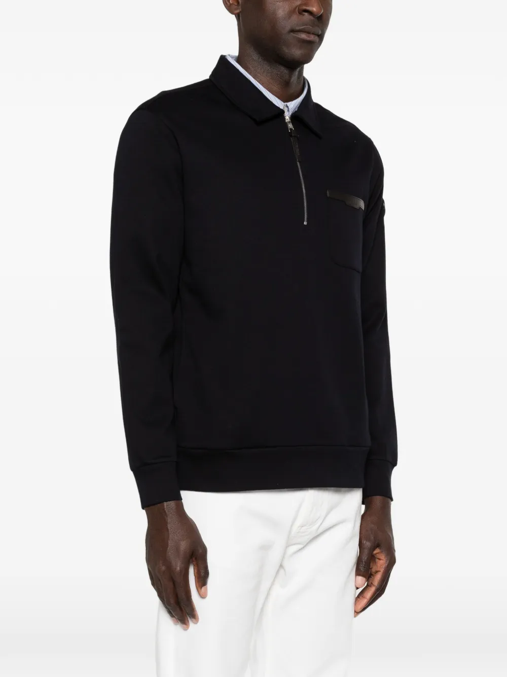 Moncler Poloshirt met opgestikte zak Blauw