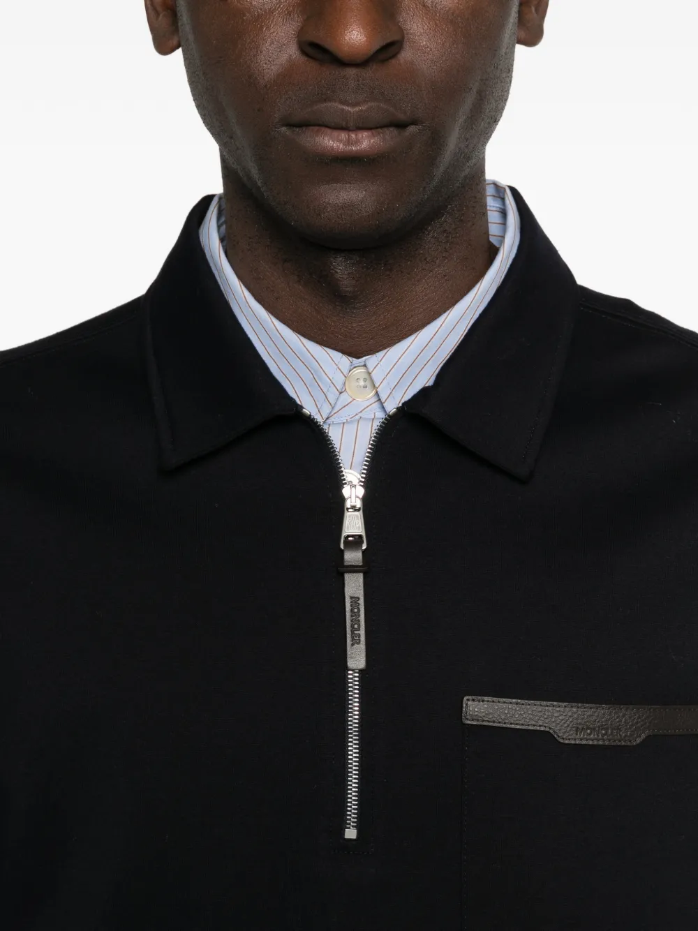 Moncler Poloshirt met opgestikte zak Blauw