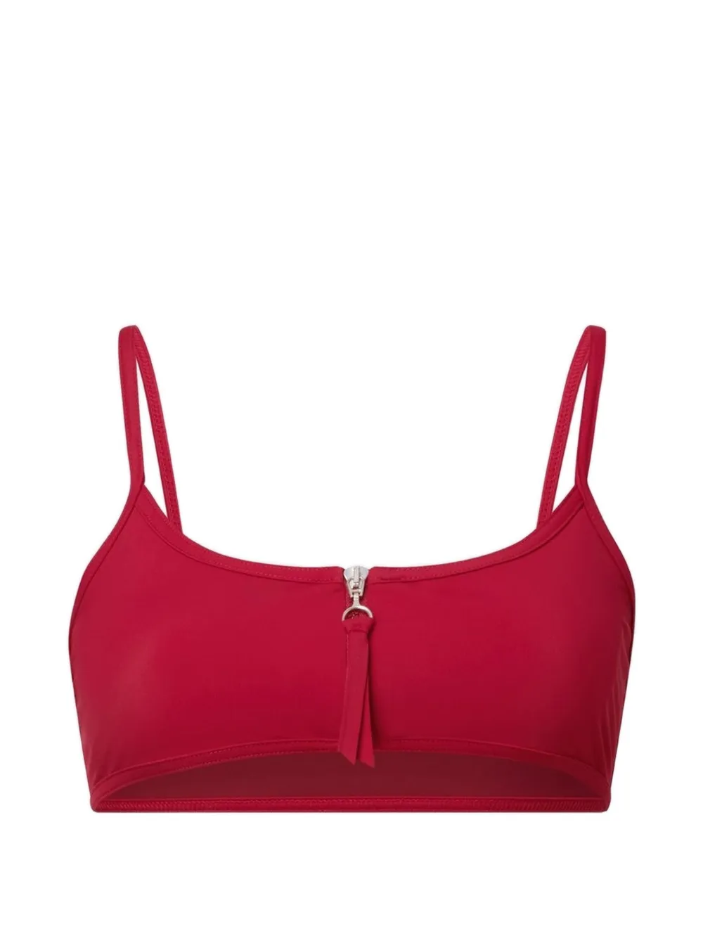 LouLou de Saison Top bikini Olga con scollo quadrato - Rosso