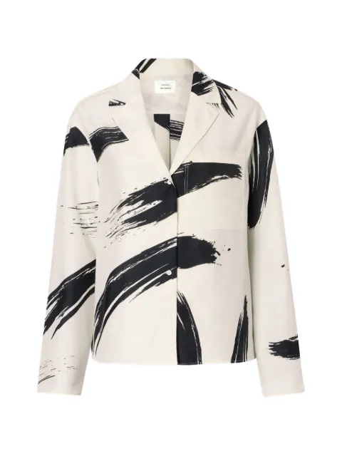 LouLou de Saison Sana Cuban collar print shirt